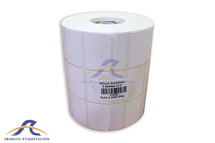Rollo Etiquetas Blancas Imprimible