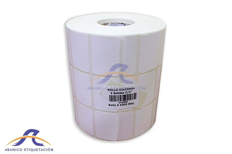 Rollo Etiquetas Blancas Imprimible